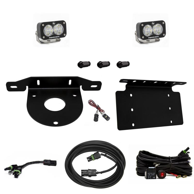 Baja Designs 2021+ Ford Bronco Dual S2 Sport W/C Reverse Kit w/Lic Plate w/Upfitter.