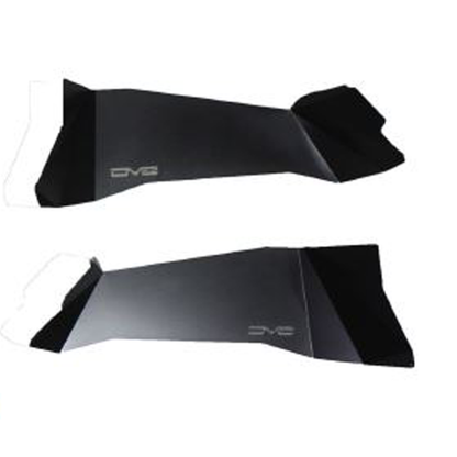 DV8 Offroad 07-18 Jeep Wrangler JK Rear Aluminum Inner Fender - Black.