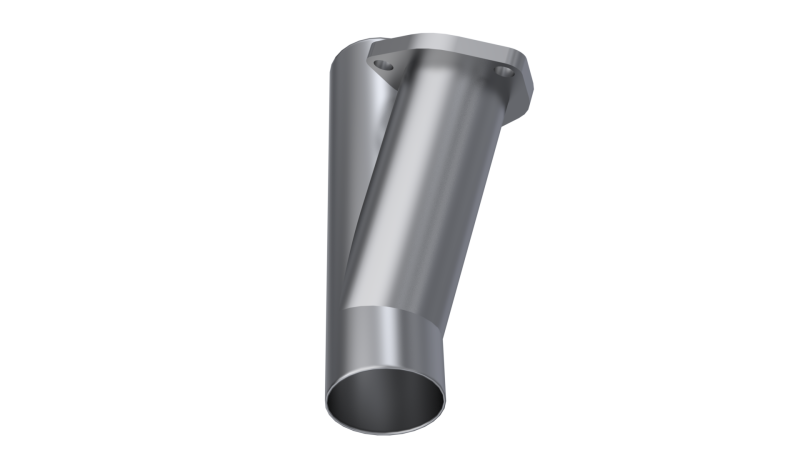 QTP 2.5in Weld-On QTEC Exhaust Cutout Y-Pipe.