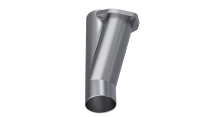 QTP 2.5in Weld-On QTEC Exhaust Cutout Y-Pipe.