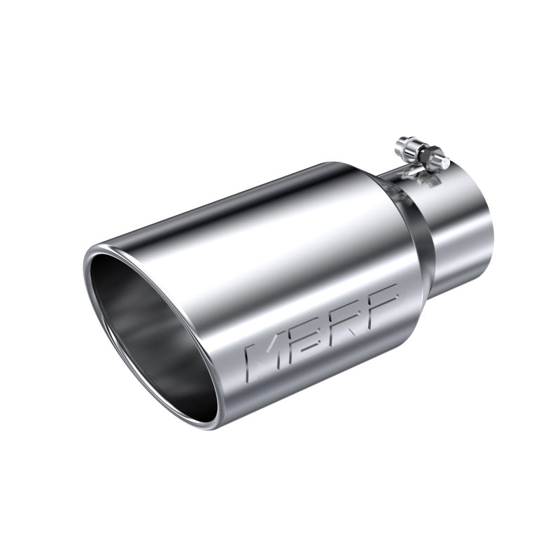 MBRP Universal Tip 6 O.D. Angled Rolled End 4 inlet 12 length.