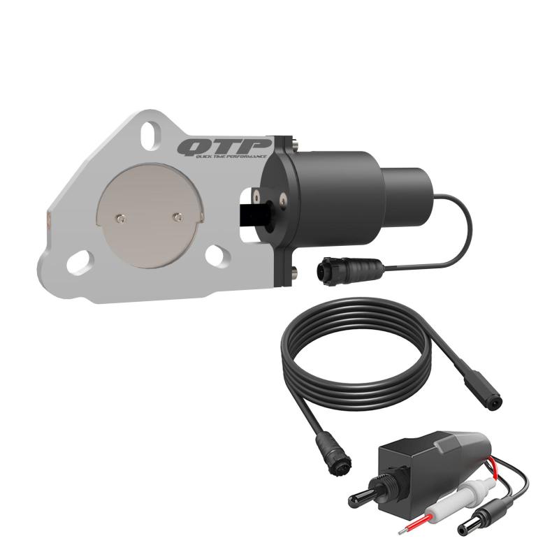 QTP 2.25in Bolt-On QTEC Electric Cutout Valve - Single.