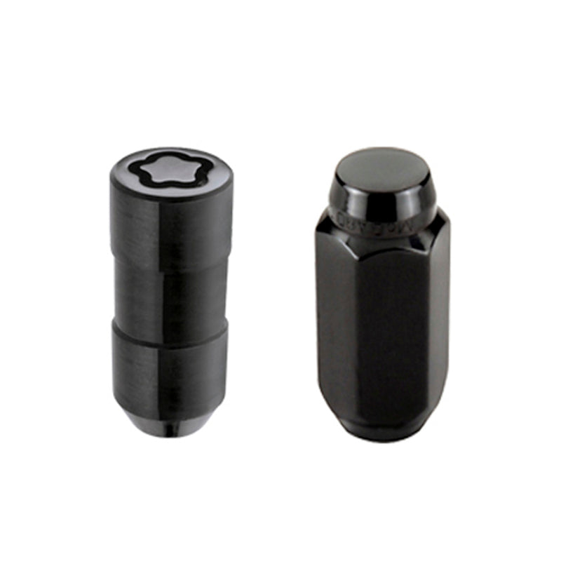 McGard 6 Lug Hex Install Kit w/Locks (Cone Seat Nut) M14X1.5 / 13/16 Hex / 1.945in. Length - Black.