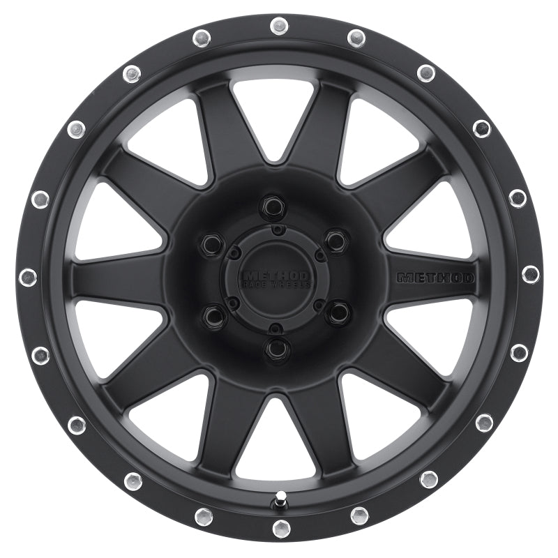 Method MR301 The Standard 18x9 +18mm Offset 6x135 94mm CB Matte Black Wheel.