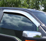 AVS 97-03 Ford F-150 Standard Cab Outside Mount Front Window Ventvisor 2pc - Chrome.