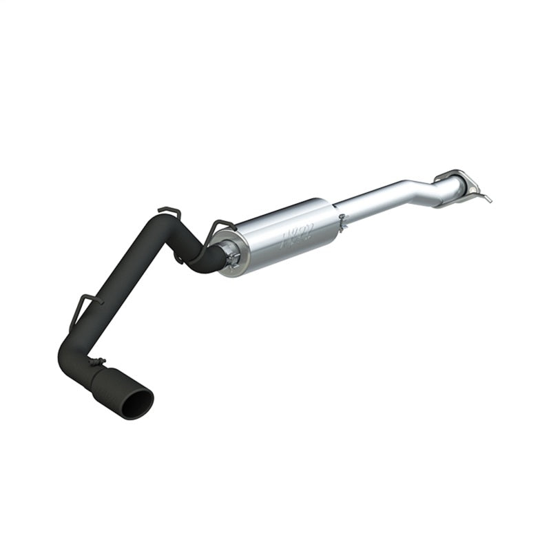 MBRP 17+ Chevrolet Colorado 2.5L/3.6L 3in Cat Back Single Side Exit w/ 4in Tip - Back Coated.