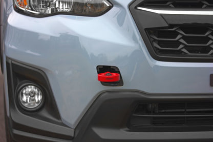 Perrin Tow Hook Kit - Front 13-18 Subaru Forester - Red.