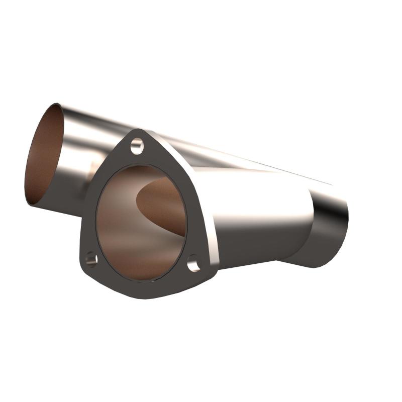 QTP 3in Weld-On QTEC Exhaust Cutout Y-Pipe.