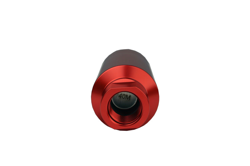 Aeromotive In-Line Filter - AN-10 size - 40 Micron SS Element - Red Anodize Finish.