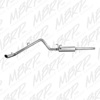 MBRP 2004-2005 Dodge Ram Hemi 1500 5.7L SC/CC-SB Cat Back Single Side.