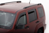 AVS 08-14 Jeep Liberty Ventvisor In-Channel Front & Rear Window Deflectors 4pc - Smoke.