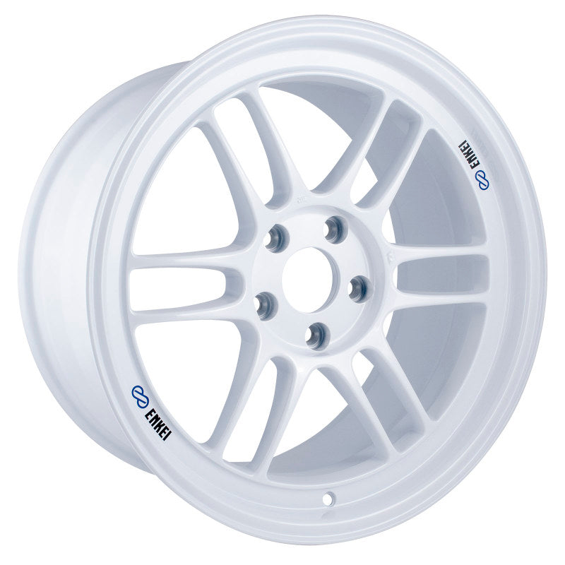 Enkei RPF1 18x9.5 5x114.3 38mm Offset 73mm Center Bore Vanquish White Wheel (Special Order/ MOQ 40*).