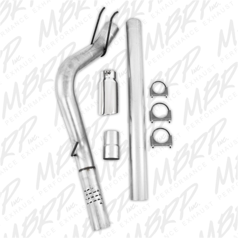 MBRP 2008-2009 Ford F250/350/450 6.4 L Filter Back Single Side.