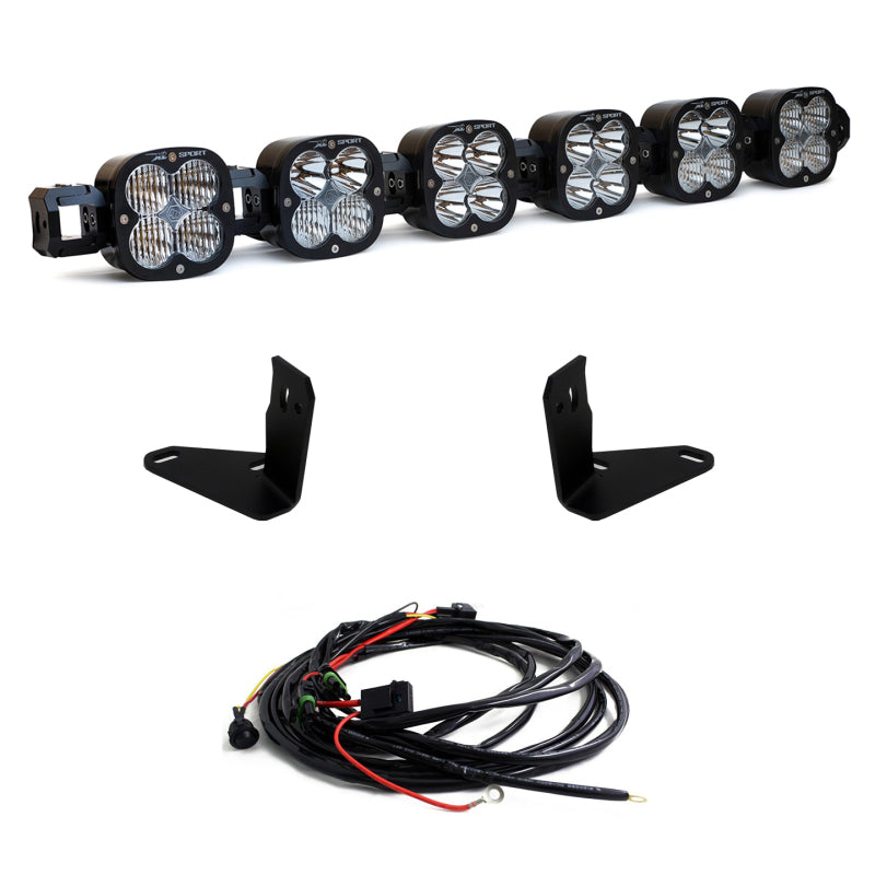 Baja Designs 2021+ Ford Bronco 6 XL Linkable Light Bar For Steel Bumper Mount.