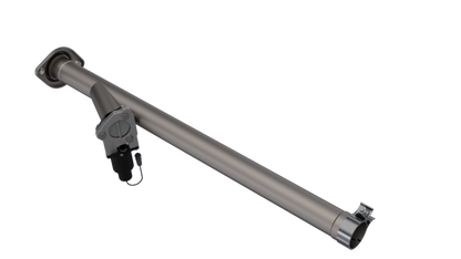 QTP 15-18 Ford F-150 CC/EC Standard Bed 2.5in 304SS Aggressor Cutout Mid Pipe.