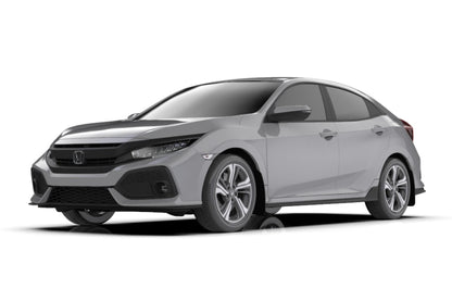 Rally Armor 17-19 Honda Civic Sport Touring Black UR Mud Flap w/ Dark Grey Logo.