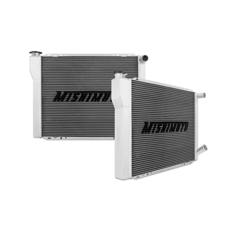 Mishimoto Universal Dual Pass Race Radiator 27x19x3 Inches Aluminum Radiator.