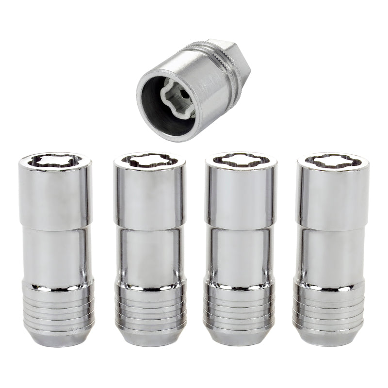 McGard Wheel Lock Nut Set - 4pk. (Cone Seat) M14X2.0 / 13/16 Hex / 2.25in. Length - Chrome.