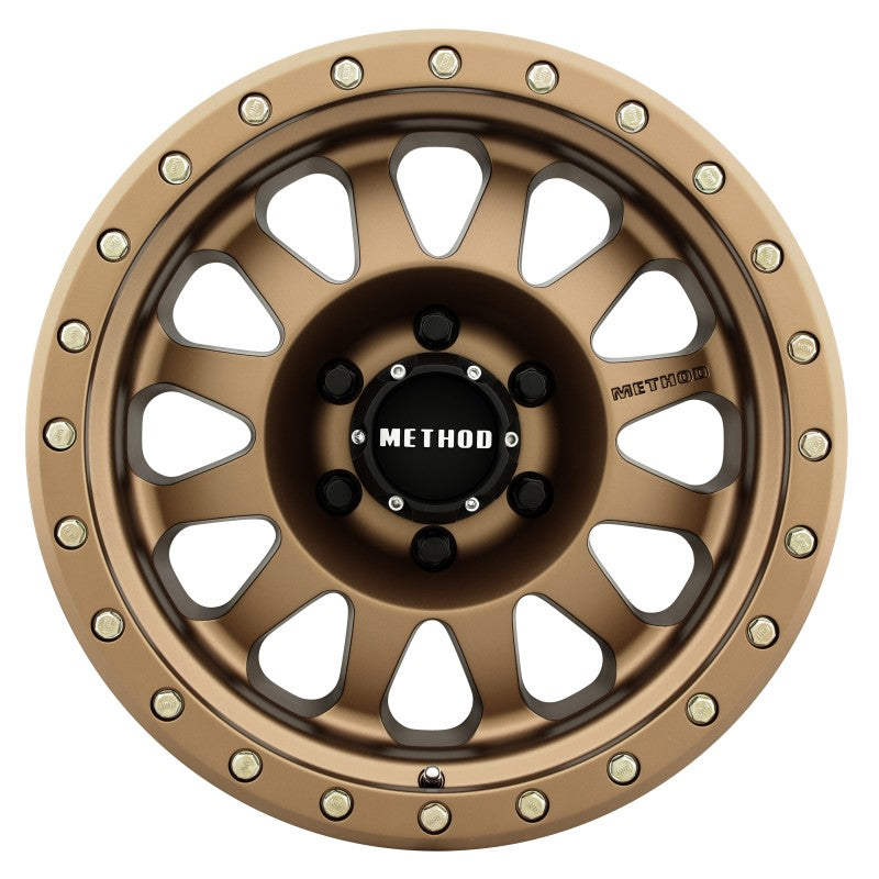 Method MR304 Double Standard 17x8.5 0mm Offset 6x5.5 108mm CB Method Bronze Wheel.
