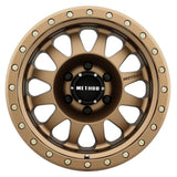 Method MR304 Double Standard 18x9 -12mm Offset 6x5.5 108mm CB Method Bronze Wheel.