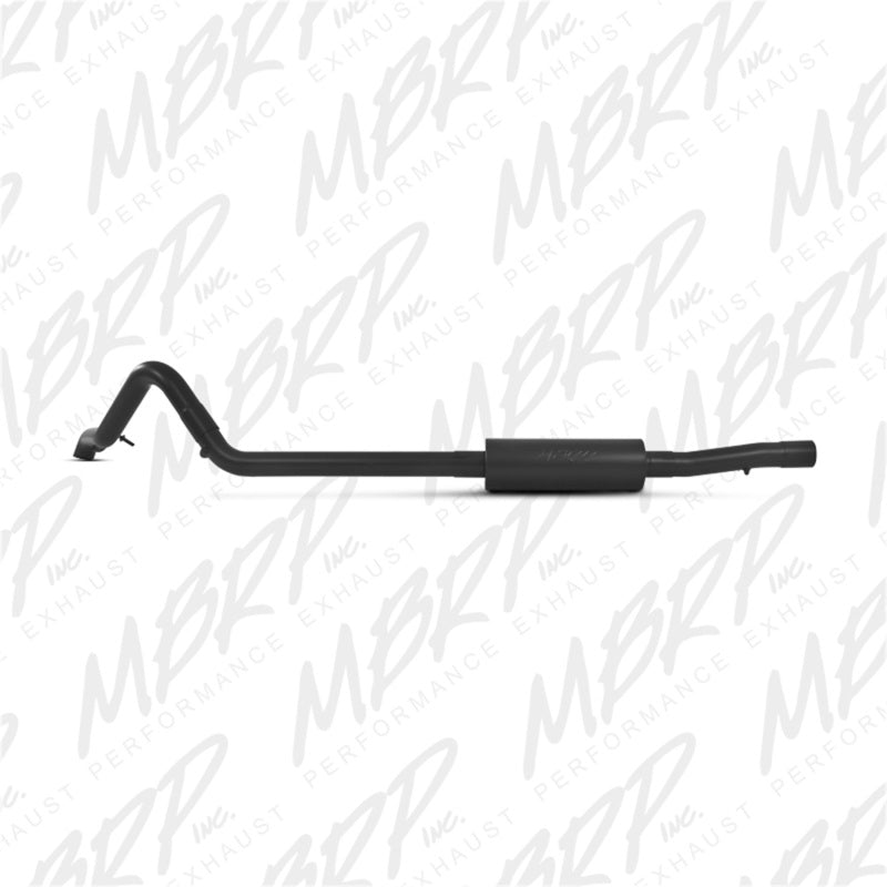 MBRP 2007-2009 Jeep Wrangler (JK) 3.8L V6 4 dr Off-Road Tail Pipe Muffler before Axle.