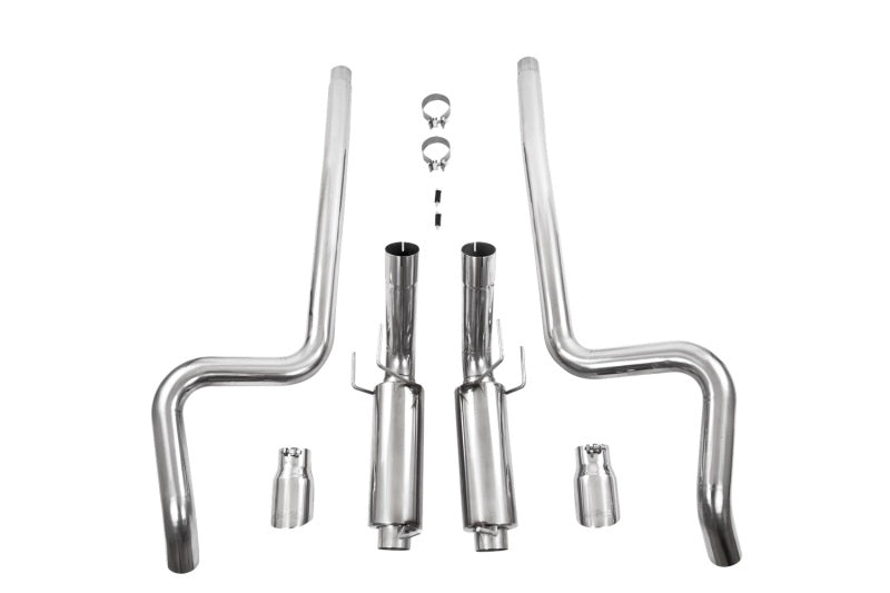 MBRP 11-14 Ford Mustang GT 5.0L Dual Split Rear Race Version T409 3in Cat Back Exhaust System.