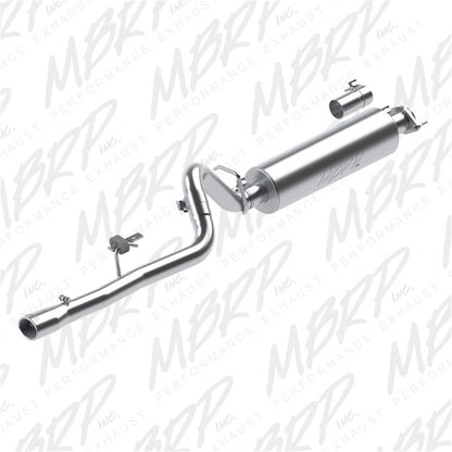 MBRP 86-00 Jeep 2.5L Cherokee 2.5in Cat Back Single T409.