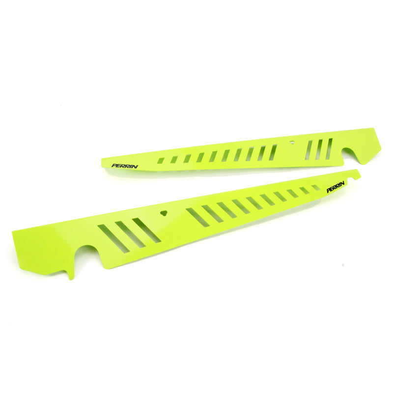 Perrin 2015+ Subaru WRX/STI Fender Shroud Set - Neon Yellow.
