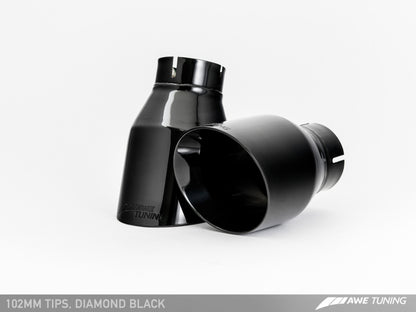 AWE Tuning Touring Catback Exhaust - Diamond Black Tips | 3010-33022