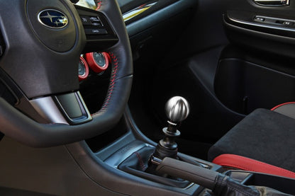 Perrin 15+ WRX w/ Rattle Fix Ball 2.0in Brushed Stainless Steel Shift Knob.