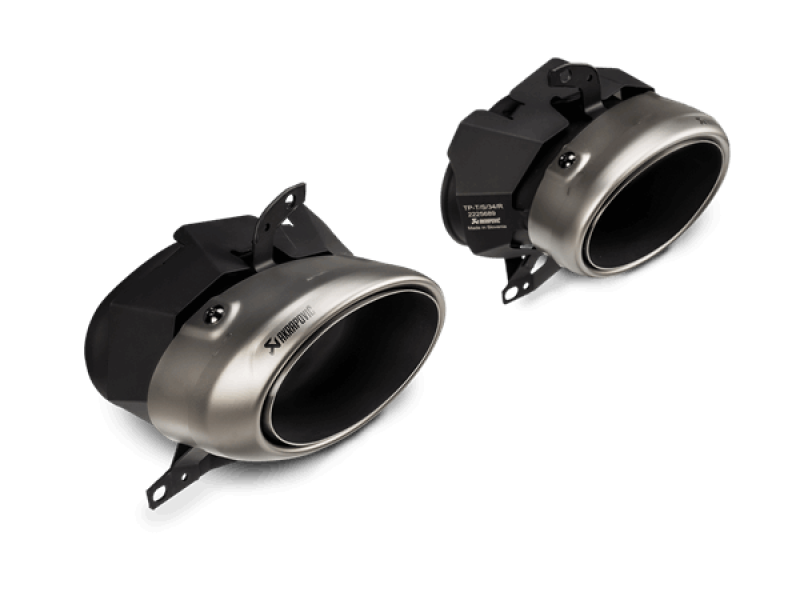 Akrapovic 20-21 Porsche 911 Turbo/Turbo S (992) Tail Pipe Set (Titanium).