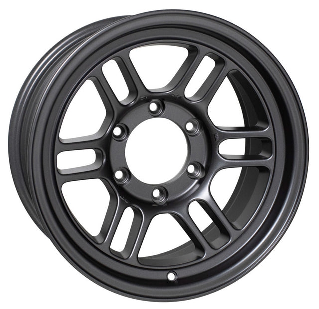 Enkei RPT1 16x8 6x139.7 Bolt Pattern +0 Offset 106.1 Bore Matte Dark Gunmetallic Wheel.