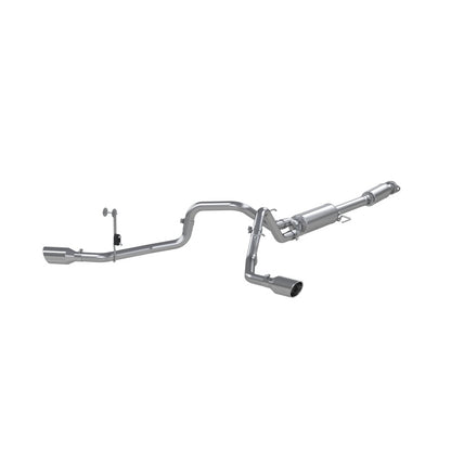 MBRP 2021+ Ford F150 2.7L/3.5L/5.0L 3in Aluminized Steel Cat-Back 2.5in Dual Split Side Exhaust.