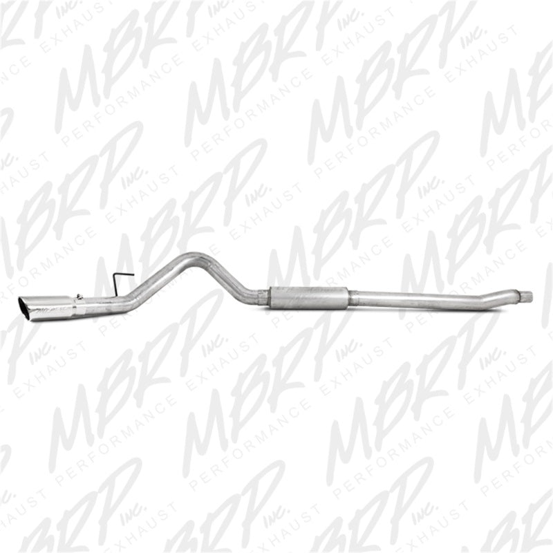 MBRP 11-13 Ford F-250/350/450 6.2L V8 Gas 4in Cat Back Single Side Alum Exhaust System.