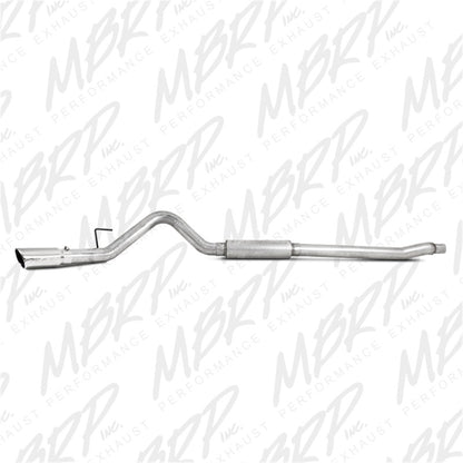 MBRP 11-13 Ford F-250/350/450 6.2L V8 Gas 4in Cat Back Single Side Alum Exhaust System.