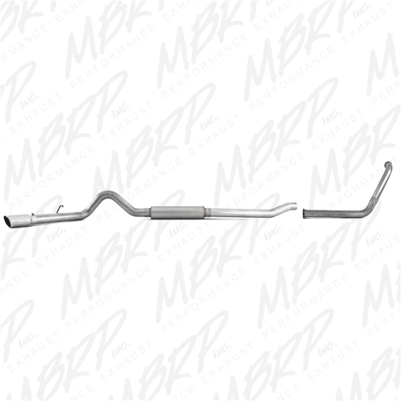 MBRP 2003-2007 Ford F-250/350 6.0L EC/CC Turbo Back Single Side (Stock Cat).