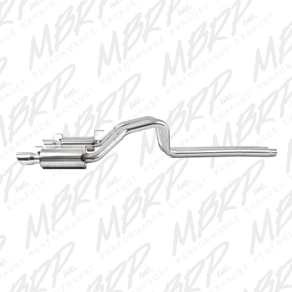 MBRP 05-09 Ford Shelby GT500 / GT Dual Split Rear Street Version 4in Tips T409 Exhaust System.