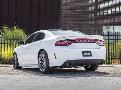 Borla 2015-2016 Charger SRT 392 / Scat Pack 6.4L Atak Catback Exhaust Single Split Rear Exit.
