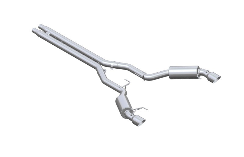 MBRP 15-17 Ford Mustang GT 5.0 3in Cat Back Dual Split Rear Race Version 4.5in Tips - T409.