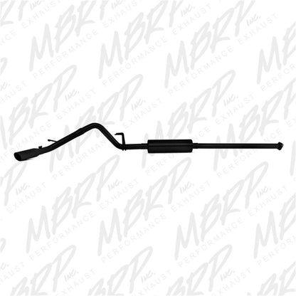 MBRP 09-14 Toyota Tacoma 4.0L EC/CC Cat-Back Single Exit AL - Black.