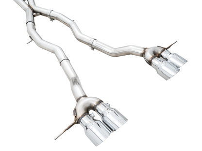 AWE Track Edition Catback Exhaust - Chrome Silver Tips | 3020-43482