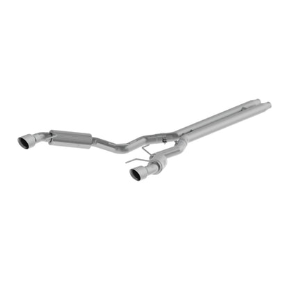 MBRP 15-17 Ford Mustang GT 5.0 3in Cat Back Dual Split Rear Race Version 4.5in Tips - Aluminized.