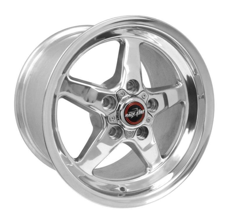 Race Star 92 Drag Star 15x10.00 5x4.75bc 7.25bs Direct Drill Polished Wheel.