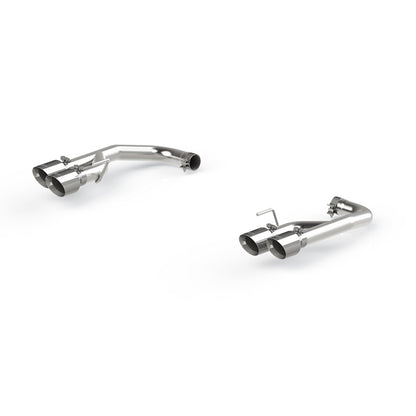 MBRP 18-20 Ford Mustang GT 2.5in T304 Non Active Dual Axle Back Exhaust System - 4in Dual Wall Tips.