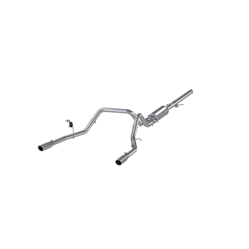 MBRP 14 Chevy/GMC 1500 Silverado/Sierra 4.3L V6/5.3L V8 Dual Split Rear Alum 3in Cat Back Exhaust.