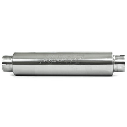 MBRP Universal Quiet Tone Muffler 4in Inlet/Outlet 24in Body 6in Dia 30in Overall T409.