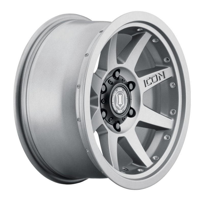 ICON Rebound Pro 17x8.5 5x5 -6mm Offset 4.5in BS 71.5mm Bore Titanium Wheel.