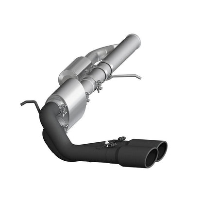 MBRP 09+ Chevrolet Silverado 1500 3in Cat Back Pre-Axle Dual Outlet w/ 4in Tip - Black.