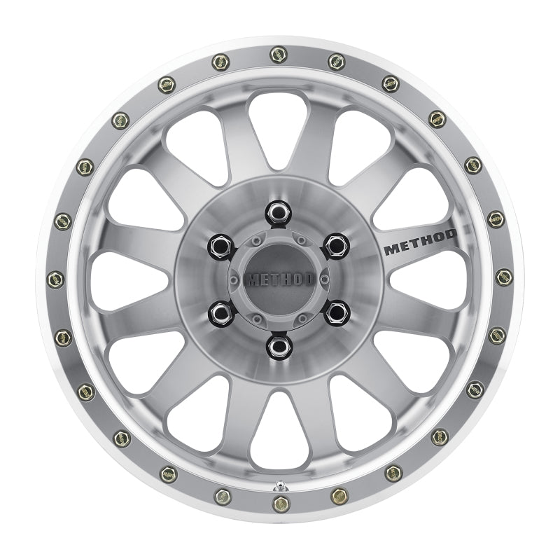 Method MR304 Double Standard 17x8.5 0mm Offset 6x135 94mm CB Machined/Clear Coat Wheel.