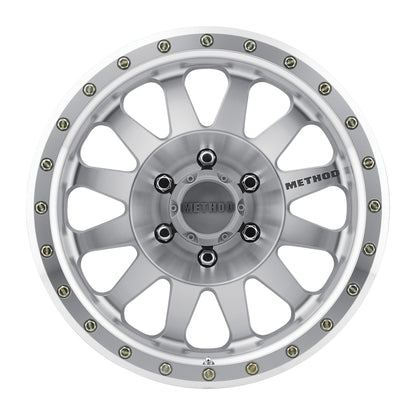 Method MR304 Double Standard 17x8.5 0mm Offset 6x135 94mm CB Machined/Clear Coat Wheel.
